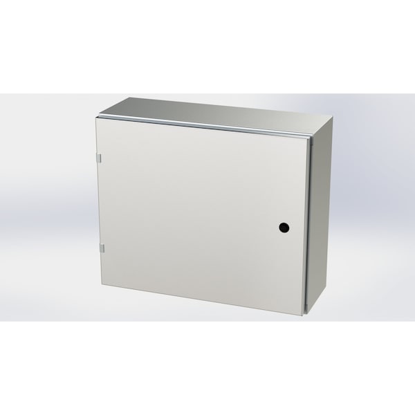 1/4 Turn Latch Electrical Enclosures, 20 in H, 8 in D, 24 in W, NEMA 3R, 4, 4X, 12, 13